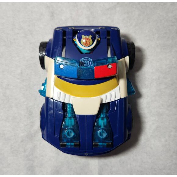 Playskool Transformers Rescue Bots Energize Chase Police Bot Pre-owned - Picture 5 of 9